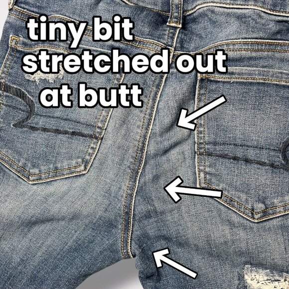 American Eagle Distressed Jegging Jeans Size 4 Short - Picture 10 of 10